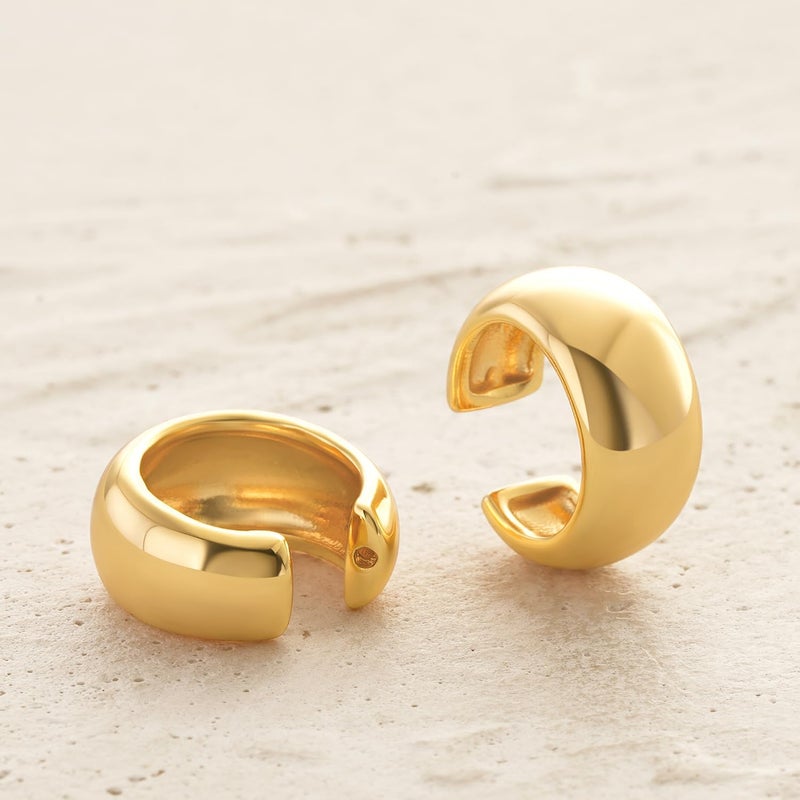 MYEARS Women Ear Cuff Earring Gold Non Pierced Ear Cartilage Clip on Wrap Hoop 14K Gold Filled Tiny Boho Beach Simple Minimalist Delicate Handmade Hypoallergenic Jewelry Gift-Sold as Single/Pair - Image 5